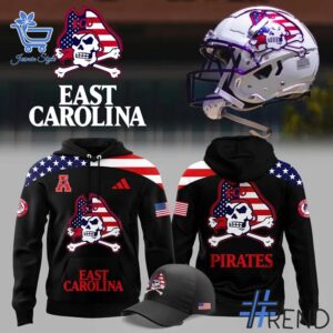 Premium quality and sleek design of ECU Football Military Appreciation Day Hoodie.