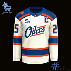 Fresh seasonal style featuring Edmonton Oilers Captain Hockey Jersey.