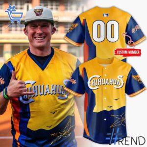 The latest design trend captured perfectly in 1 El Paso Chihuahuas 2025 UTEP Night Jersey.