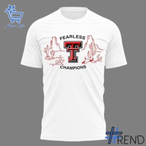 Premium quality and sleek design of Fearless Champions Texas Tech Football Shirt.