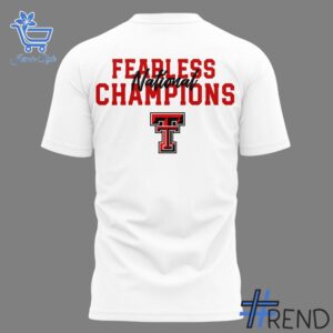 Premium quality and sleek design of Fearless Champions Texas Tech Football Shirt.