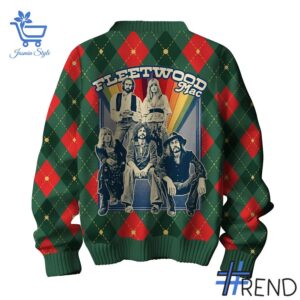 Sleek 2 Fleetwood Mac Christmas Sweater that complements both casual and streetwear styles.