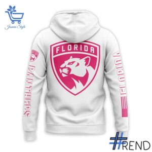 Sleek 3 Florida Panthers Sun Stick Pink Logos Hoodie with bold design accents and flawless fit.