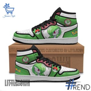 Sleek 1 Gardevoir Anime Pokemon Air Jordan High Top Shoes with bold design accents and flawless fit.