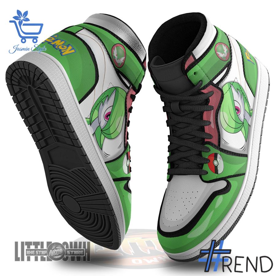 Sleek 2 Gardevoir Anime Pokemon Air Jordan High Top Shoes with bold design accents and flawless fit.