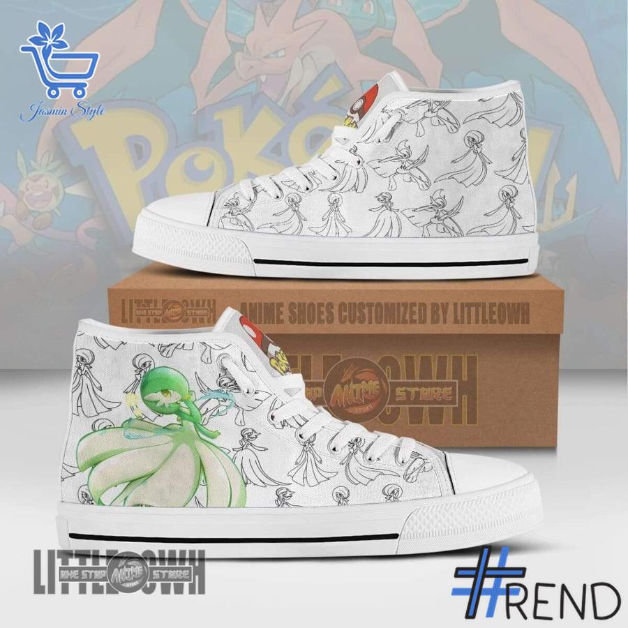 Sleek 1 Gardevoir Pokemon Canvas High Top Shoes with bold design accents and flawless fit.