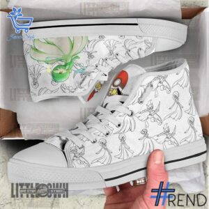 Sleek 2 Gardevoir Pokemon Canvas High Top Shoes with bold design accents and flawless fit.