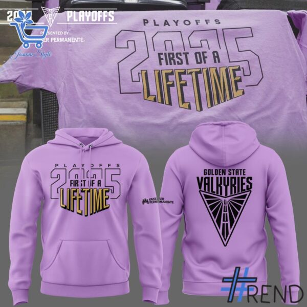 The latest design trend captured perfectly in 4 Golden State Valkyries PLAY OFFS FIRST OF A LIFETIME 2025 Shirt.