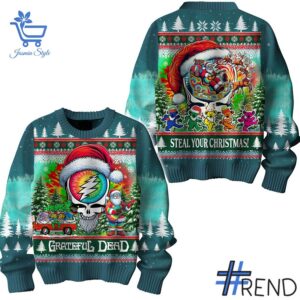 Sleek 1 Grateful Dead Steal Your Christmas Sweater that complements both casual and streetwear styles.