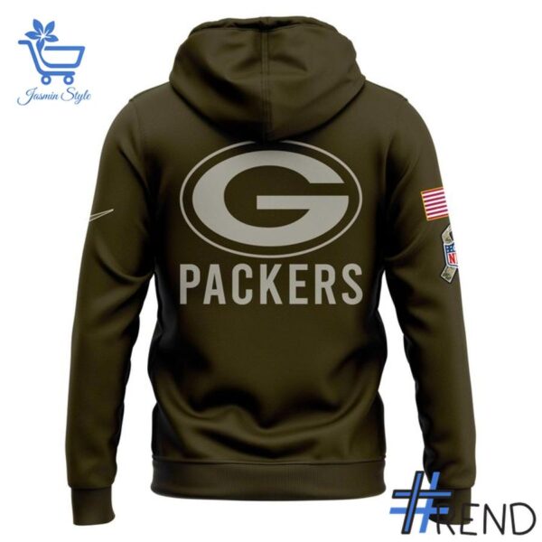 The latest design trend captured perfectly in 3 Green Bay Packers Nike Olive 2025 Salute to Service Sideline Hoodie.