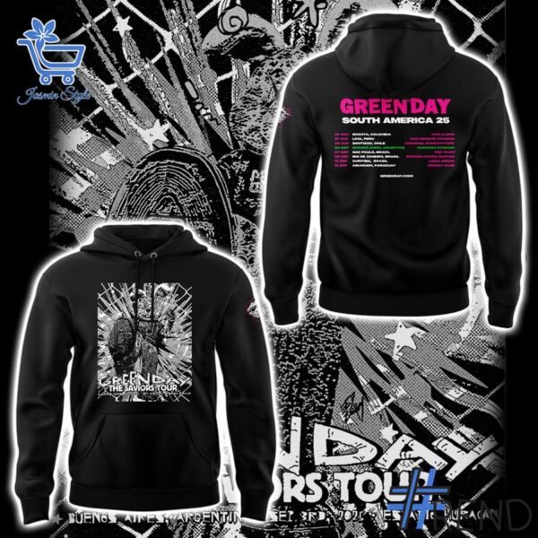 The latest design trend captured perfectly in 3 Green Day The Saviors Tour 2025 Shirt.
