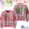 Sleek 1 Grinch Be My Valentine Christmas Sweater that complements both casual and streetwear styles.