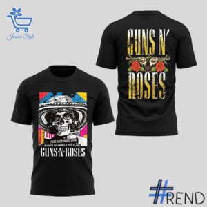 High-quality 2 Guns N' Roses Tour 2025 Bogota Tshirt that brings your outfit to life.