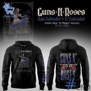 High-quality 1 Guns N' Roses Tour 2025 San Salvador Hoodie that brings your outfit to life.