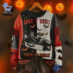 Guns N' Roses Trick or Treat Sweater brings a fresh edge to your everyday outfit.