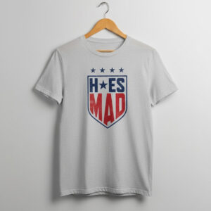 Sleek H ES MAD T Shirt that complements both casual and streetwear styles.