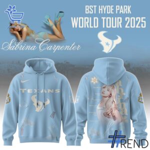 Premium quality and sleek design of Houston Texans Sabrina Carpenter Short n' Sweet Tour Hoodie.