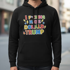 Sleek I Fcking Hate Donald Trump Shirt that complements both casual and streetwear styles.
