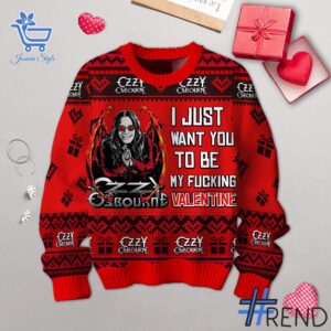 I just want you to be Ozzy Osbourne Christmas Sweater brings a fresh edge to your everyday outfit.