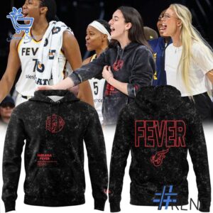 Fresh seasonal style featuring Indiana Fever Basketball logo Hoodie.