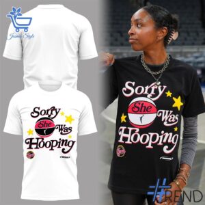 Premium quality and sleek design of Indiana Fever Sorry She Was Hooping Shirt.