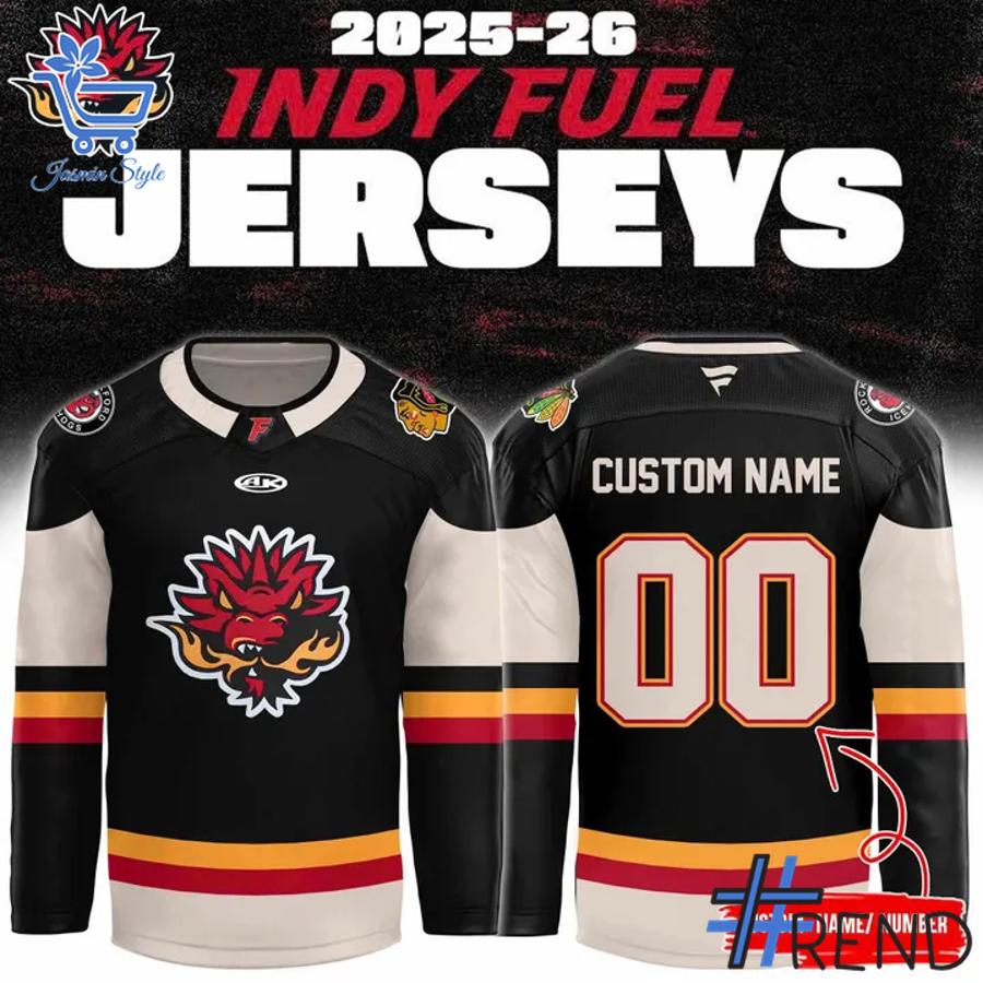 Premium quality and sleek design of Indy Fuel Hockey Jersey.