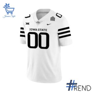 Fresh seasonal style featuring Iowa State Cyclones Football White Out Custom Jersey.