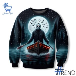 Jason Voorhees Crystal Lake Sweatshirt brings a fresh edge to your everyday outfit.