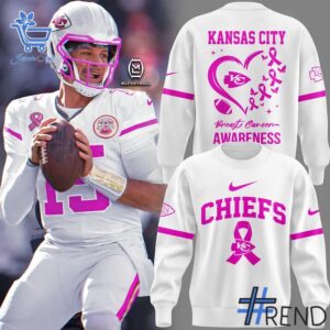 A timeless essential that elevates every outfit: 2 Kansas City Chiefs Breast Cancer Awareness 2025 Shirt.