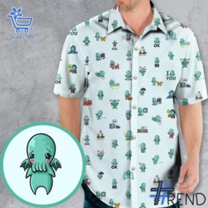 Premium quality and sleek design of Kawai Cthulhu Hawaiian Shirt.