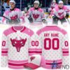 Sleek 1 Kelowna Rockets 2025 Canadian Cancer Night Hockey Jersey with bold design accents and flawless fit.