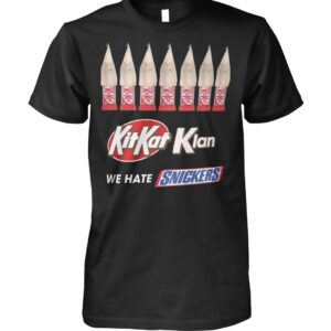 Premium quality and sleek design of Kitkat Klan We Hate Snickers Shirt.
