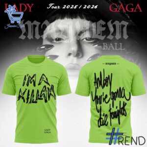 Premium quality and sleek design of Lady GAGA The Mayhem Ball Tour Shirt.