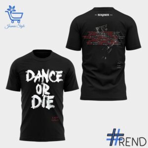 Fresh seasonal style featuring Lady Gaga Dance or Die The Mayhem Ball Tour Tshirt.
