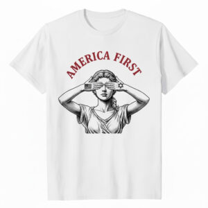 The latest design trend captured perfectly in Lady Justice America First US Israel Shirt.