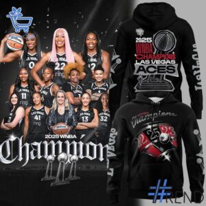 A timeless essential that elevates every outfit: 1 Las Vegas Aces 2025 WNBA CHAMPIONS Hoodie.