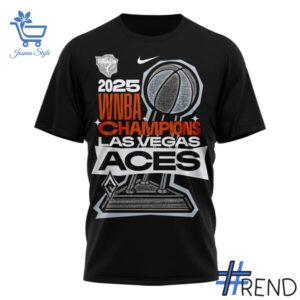 Las Vegas Aces WNBA Champions T Shirt brings a fresh edge to your everyday outfit.