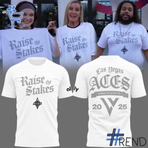 The latest design trend captured perfectly in 2 Las Vegas Aces Raise The Stakes 2025 T Shirt.
