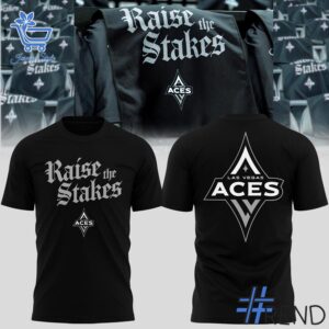 Premium quality and sleek design of Las Vegas Aces Raise The Stakes Shirt.