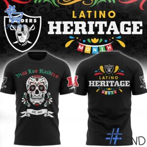 Premium quality and sleek design of Las Vegas Raiders Latino Heritage Month Shirt.