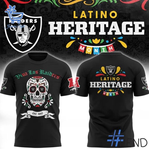 Premium quality and sleek design of Las Vegas Raiders Latino Heritage Month Shirt.
