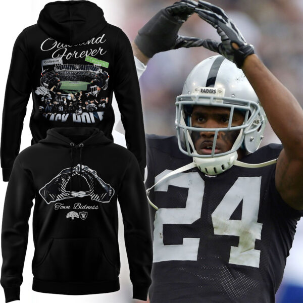 Fresh seasonal style featuring Las Vegas Raiders Oakland Forever Black Shirt Hoodie.