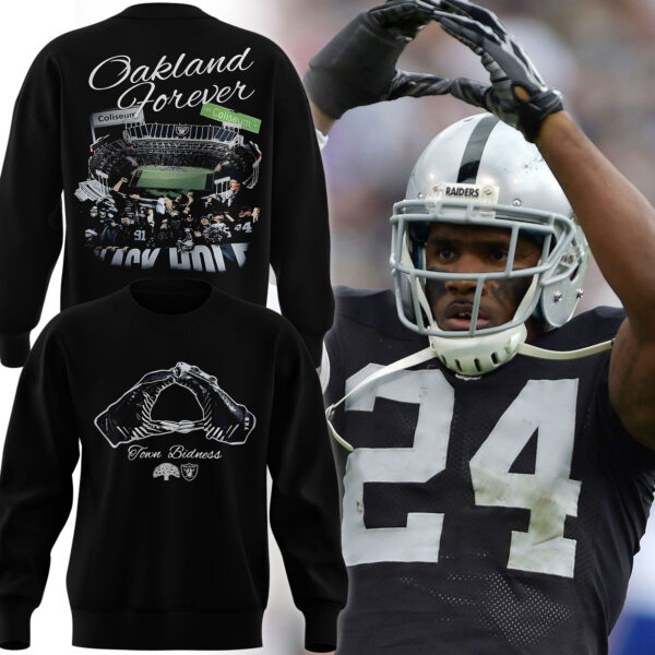 Fresh seasonal style featuring Las Vegas Raiders Oakland Forever Black Shirt Hoodie.