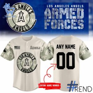 Express your true style with Los Angeles Angels Armed Forces Jersey.