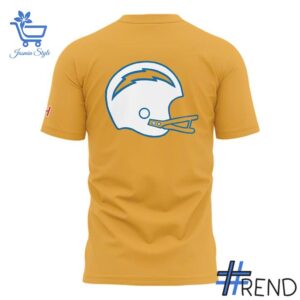 Eye-catching 3 Los Angeles Chargers Charger Power T shirt designed to upgrade your everyday outfit.