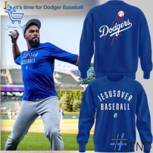 A timeless essential that elevates every outfit: 2 Los Angeles Dodgers 2025 JESUSOVER BASEBALL Shirt.