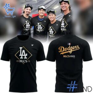 A timeless essential that elevates every outfit: 1 Los Angeles Dodgers 2025 NLCS Champions Locker Room Shirt.