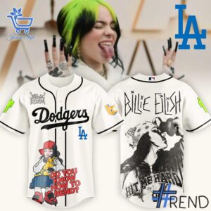 Premium quality and sleek design of Los Angeles Dodgers x Billie Eilish Baseball Jersey.