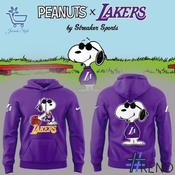 A timeless essential that elevates every outfit: 3 Los Angeles Lakers Snoopy 2025 Shirt Hoodie.