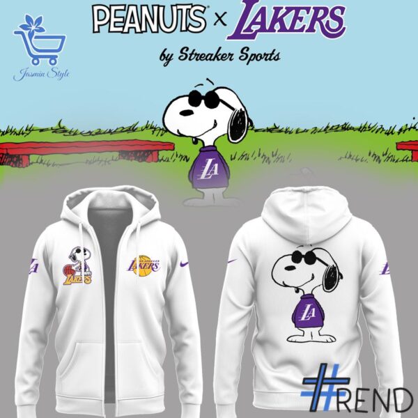 A timeless essential that elevates every outfit: 4 Los Angeles Lakers Snoopy 2025 Shirt Hoodie.